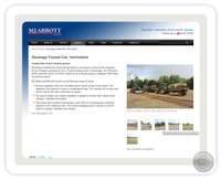 Project page showing details and photo gallery from a collaboration with  Stevenage F.C.